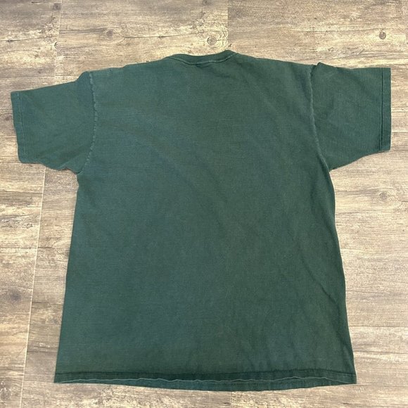 Vintage Esprit Spellout  Tshirt‎ Single Stich NO SIZE TAG Green - Picture 6 of 7